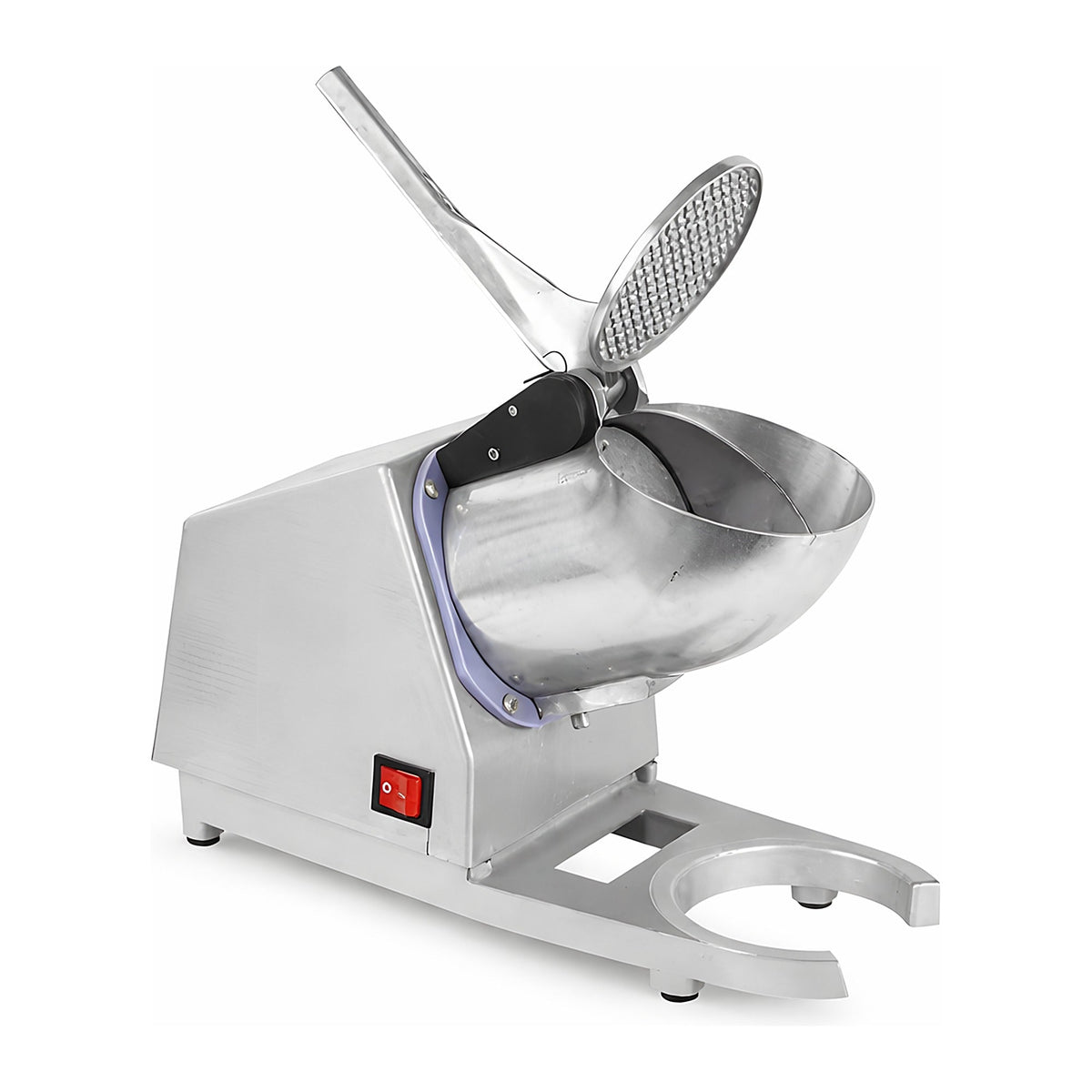 ماكينة تكسير الثلج الكهربائية (Ice Crusher) – ستانلس ستيل – لتحضير السلاش والعصائر – لون فضي